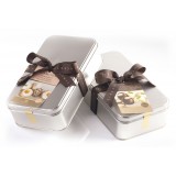 Vincente Delicacies - Assortment of Classic Almond Cookies and with Sicilian Pistachios Covered with Chocolate - Luxor Box