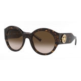Versace - Sunglasses Round Medusa Crystal - Brown - Sunglasses - Versace Eyewear