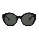 Versace - Sunglasses Round Medusa Crystal - Black - Sunglasses - Versace Eyewear