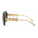 Versace - Occhiale da Sole Signature Medusa Squre - Marrone Oro - Occhiali da Sole - Versace Eyewear