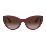 Versace - Sunglasses Cat-Eye Medusa Crystal - Burgundy - Sunglasses - Versace Eyewear
