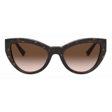 Versace - Sunglasses Cat-Eye Medusa Crystal - Havana - Sunglasses - Versace Eyewear