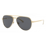 Versace - Occhiale da Sole Pilot con Greca - Oro - Occhiali da Sole - Versace Eyewear