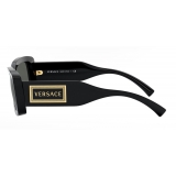 Versace - Occhiale da Sole con Logo 90s Vintage - Nero - Occhiali da Sole - Versace Eyewear