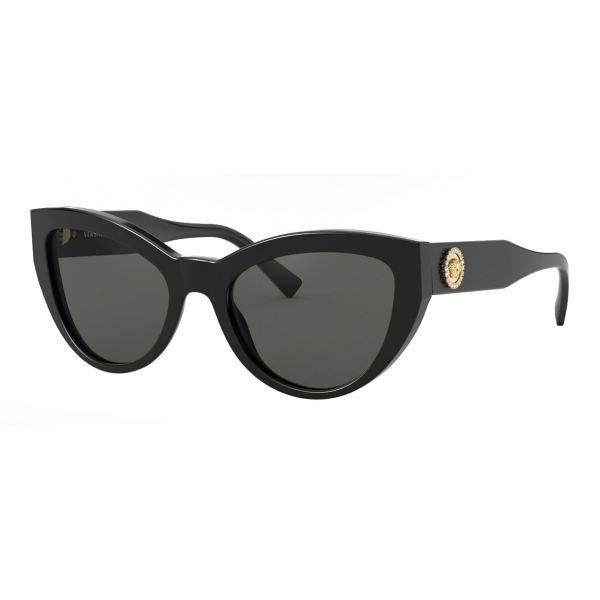 Versace - Sunglasses Cat-Eye Medusa Crystal - Black - Sunglasses - Versace Eyewear