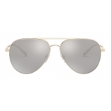 Versace - Occhiale da Sole Pilot con Greca - Oro Chiaro - Occhiali da Sole - Versace Eyewear