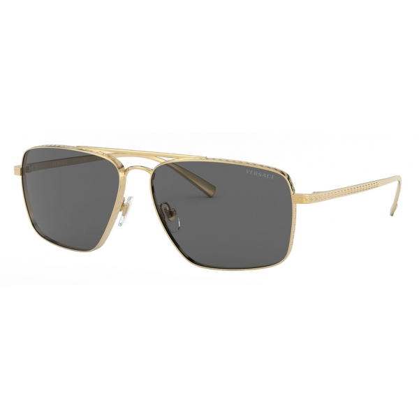 Versace - Sunglasses Greca Square - Gold - Sunglasses - Versace Eyewear