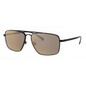 Versace - Occhiale da Sole Squadrati con Greca - Nero - Occhiali da Sole - Versace Eyewear