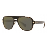 Versace - Occhiale da Sole Medusa Retro Charm - Havana - Occhiali da Sole - Versace Eyewear