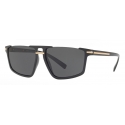 Versace - Occhiale da Sole Greca Aegis - Nero - Occhiali da Sole - Versace Eyewear