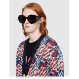 Gucci - Round Acetate Sunglasses - Black - Gucci Eyewear