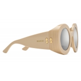 Gucci - Round Acetate Sunglasses - Ivory - Gucci Eyewear