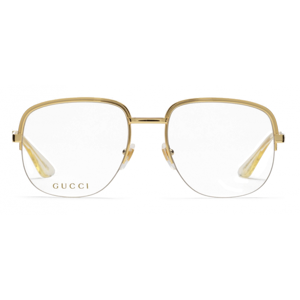 Square Frame Sunglasses in Gold - Gucci
