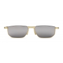 Gucci - Rectangular Metal Sunglasses - Gold - Gucci Eyewear