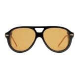 Gucci - Occhiali da Sole Aviator con Protezioni Laterali - Nero - Gucci Eyewear