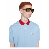 Gucci - Aviator Sunglasses with Side Blinkers - Black - Gucci Eyewear
