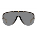 Gucci - Mask Sunglasses - Black Gold - Gucci Eyewear