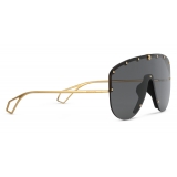 Gucci - Mask Sunglasses - Black Gold - Gucci Eyewear
