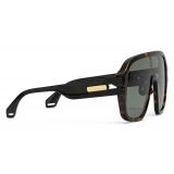 Gucci - Oversize Mask Sunglasses - Tortoiseshell - Gucci Eyewear