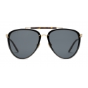 Gucci - Occhiali da Sole Aviator in Metallo e Acetato - Nero Oro - Gucci Eyewear