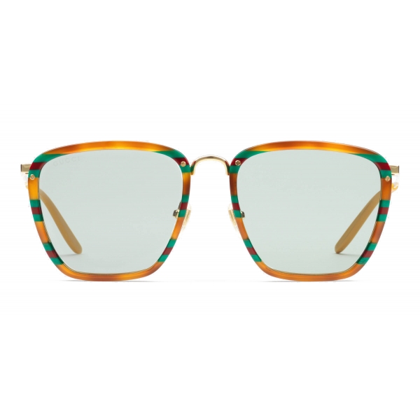 gucci square tortoise sunglasses