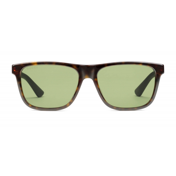 Gucci - Rectangular Acetate and Metal Sunglasses - Tortoiseshell - Gucci Eyewear