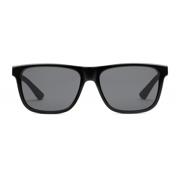 Gucci - Rectangular Acetate and Metal Sunglasses - Black - Gucci Eyewear
