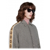 Gucci - Rectangular Acetate and Metal Sunglasses - Black - Gucci Eyewear