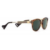 Gucci - Round Acetate and Metal Sunglasses - Tortoiseshell - Gucci Eyewear