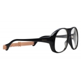 Gucci - Round-Frame Acetate Glasses with Elastic - Black - Gucci Eyewear