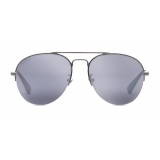 Gucci - Occhiali da Sole in Metallo Aviatore - Rutenio Scuro - Gucci Eyewear