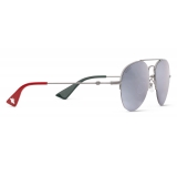Gucci - Aviator Metal Sunglasses - Dark Ruthenium - Gucci Eyewear