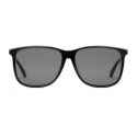Gucci - Specialized Fit Rectangular-Frame Acetate - Black - Gucci Eyewear