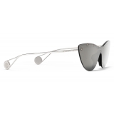 Gucci - Cat-Eye Mask Sunglasses - Grey - Gucci Eyewear