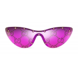 Gucci - Occhiali da Sole Cat-Eye a Mascherina - Rosa - Gucci Eyewear