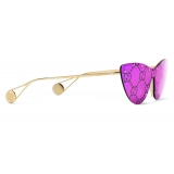 Gucci - Occhiali da Sole Cat-Eye a Mascherina - Rosa - Gucci Eyewear