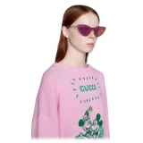 Gucci - Occhiali da Sole Cat-Eye a Mascherina - Rosa - Gucci Eyewear