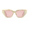Gucci - Occhiali da Sole Cat-Eye in Acetato - Marrone Chiaro Rosa - Gucci Eyewear