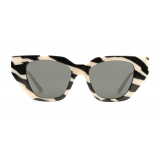 Gucci - Occhiali da Sole Cat-Eye in Acetato - Zebrato - Gucci Eyewear