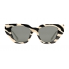 Gucci - Cat-Eye Acetate Sunglasses - Zebra Striped - Gucci Eyewear