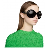 Gucci - Occhiali da Sole Rotondi in Acetato - Nero - Gucci Eyewear