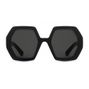 Gucci - Square Acetate Sunglasses - Black Grey - Gucci Eyewear