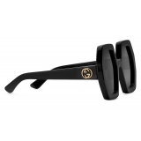 Gucci - Occhiali da Sole Quadrati in Acetato - Nero Grigio - Gucci Eyewear