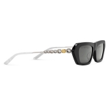 Gucci - Rectangular Sunglasses with Crystals - Black - Gucci Eyewear