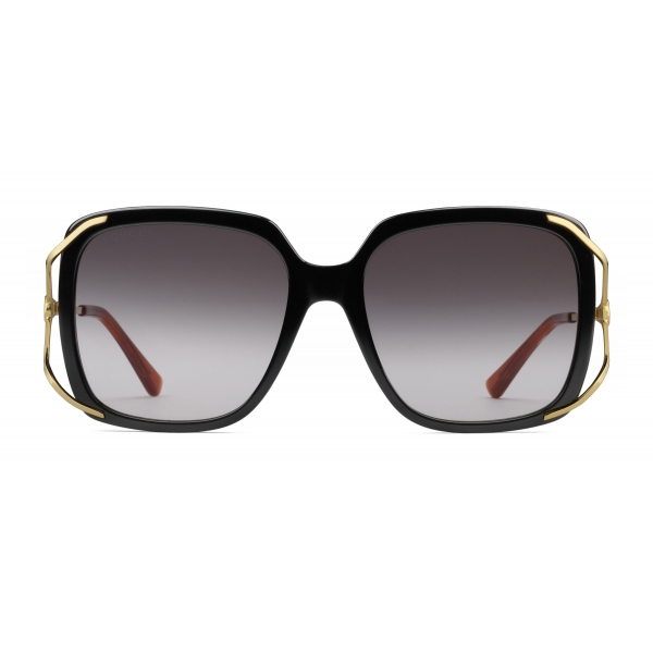 Gucci - Round Acetate and Metal Sunglasses - Black - Gucci Eyewear