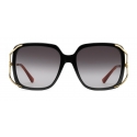 Gucci - Round Acetate and Metal Sunglasses - Black - Gucci Eyewear