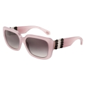 Bulgari - Serpenti - Back-to-Scale Rectangular Sunglasses - Pink - Serpenti Collection - Sunglasses - Bulgari Eyewear