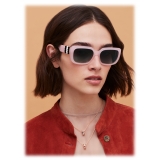 Bulgari - Serpenti - Back-to-Scale Rectangular Sunglasses - Pink - Serpenti Collection - Sunglasses - Bulgari Eyewear