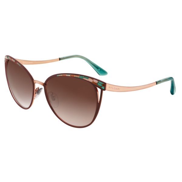 Bulgari - Serpentine - Occhiali da Sole Cat Eye - Marrone - Serpenti Collection - Occhiali da Sole - Bulgari Eyewear