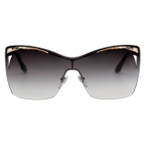 Bulgari - Serpenti - Eye-Bite Shield Sunglasses - Black - Serpenti Collection - Sunglasses - Bulgari Eyewear